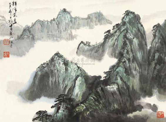 蔡天雄 群峰竞秀 镜片