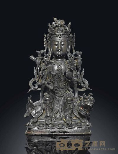 17TH CENTURY A BRONZE MODEL OF AVALOKITESVARA 高31.1cm