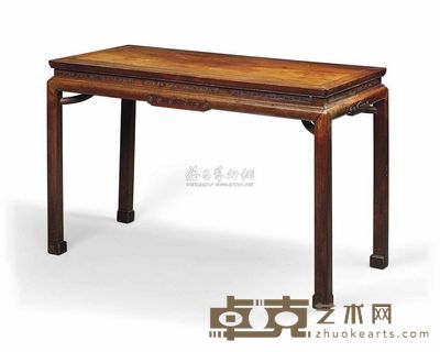 19TH CENTURY A LARGE HONGMU TABLE，TIAOZHUO 高82cm；宽125cm；深61.5cm