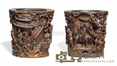 EARLY 19TH CENTURY A BAMBOO CARVED BRUSH POT，BITONG 直径11cm