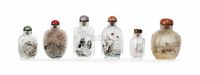 20TH CENTURY SIX INSIDE-PAINTED SNUFF BOTTLES