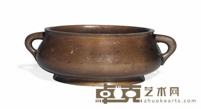 17TH CENTURY A BRONZE CENSER 22.5cm