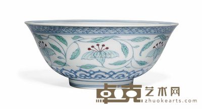 YONGZHENG PERIOD (1723-35) A DOUCAI BOWL 直径18.9cm