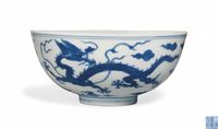 A BLUE AND WHITE‘DRAGON’BOWL