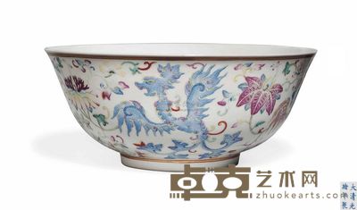 A FAMILLE ROSE‘PHOENIX’BOWL 直径21cm