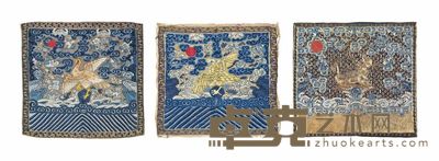 19TH CENTURY THREE PAIRS OF RANK BADGES 31×29cm