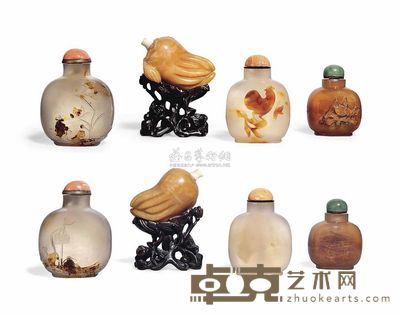 18TH/19TH CENTURY FOUR SNUFF BOTTLES 直径5.7cm