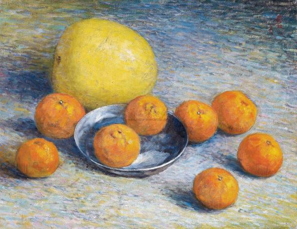 周碧初 1964年作 柚子与柑橘