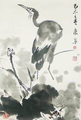 康宁 荷塘鹭影