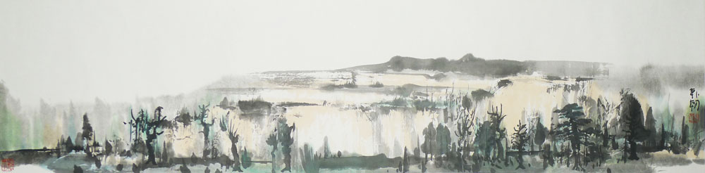 韩朝 山水日记之八十一 35×137.5 cm