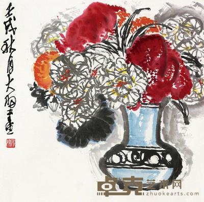 陈大羽 清供图 镜心 68×68cm