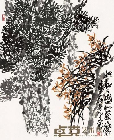 陈大羽 如松之盛 镜心 83×105cm