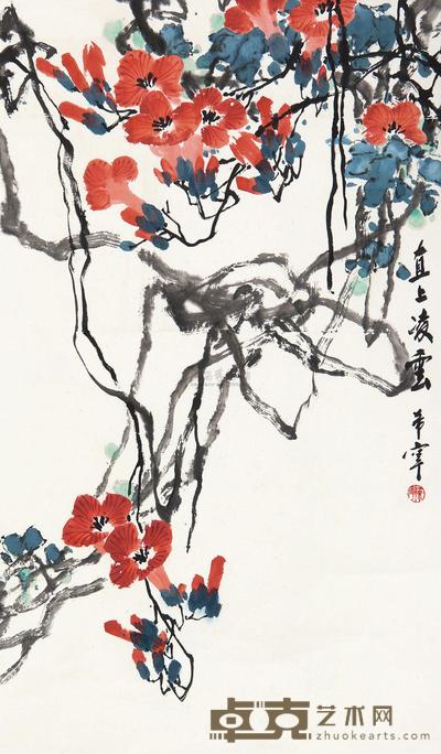 于希宁 凌霄图 镜心 50×87cm