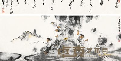 张正民 人物 镜心 130×64cm
