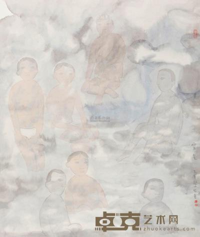 田黎明 空气 镜心 58×69cm