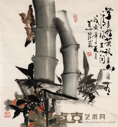 方增威 竹 59*54cm