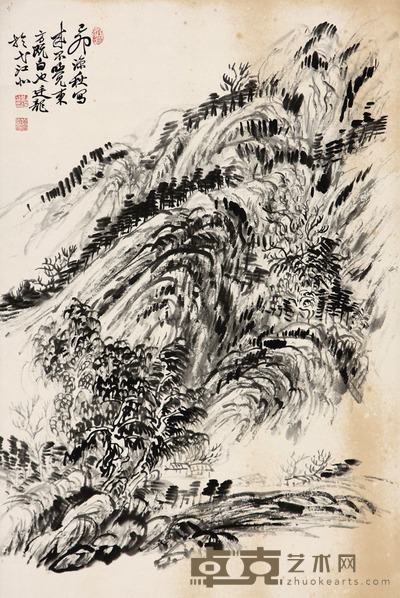 刘廷龙 山水 68*45cm