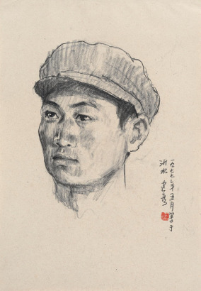 杨建侯 1977年作 解放军战士