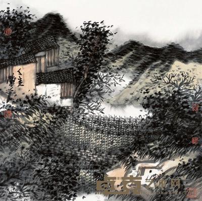 陈平 2007年作 山水 镜片 68×69cm