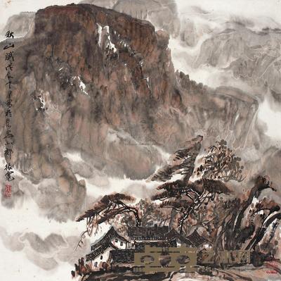 崔振宽 秋山赋 镜片 68×69cm