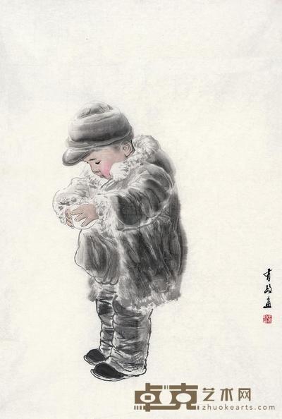 王有政 雪娃 镜心 99.5×69.5cm