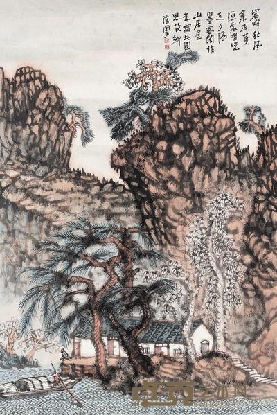 陈国勇 渔家唱晚 镜片 103×69.5cm