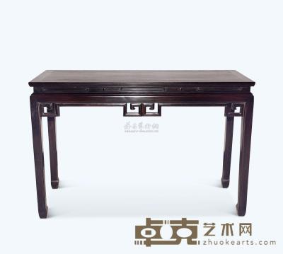清 红木条桌 长128cm