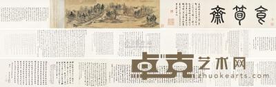 黄足民 1820年作 澄怀园食荀斋图 卷 41×139cm