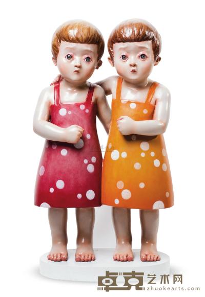 颜石林 2012年作 双胞胎 86×51×24cm