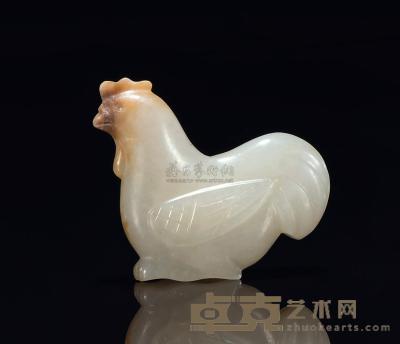清中期 白玉鸡 长4.5cm