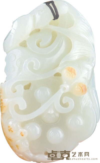 和田籽玉连年有余把件 L:8cm