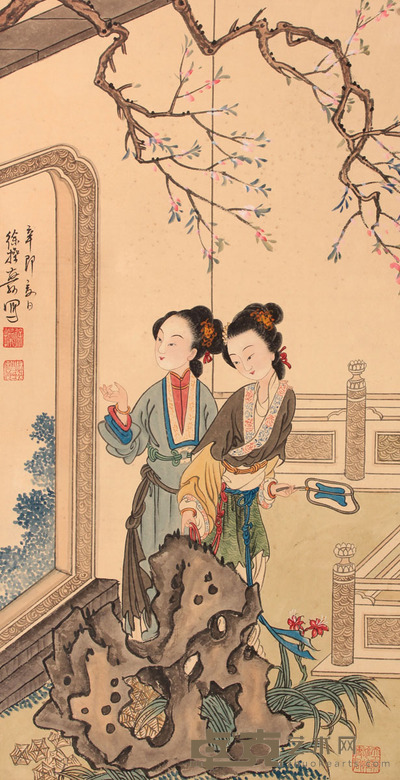 徐 操 仕女图立轴 69×36