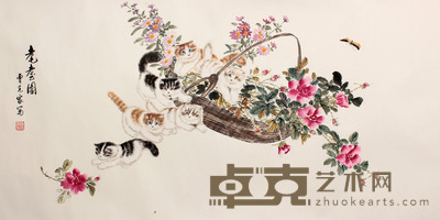 曹克家 猫横幅镜片 69×138