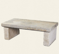 明·白石长方形石桌