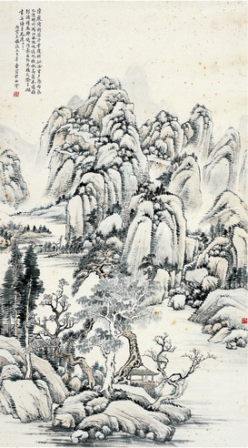楼辛壶  茆堂读书