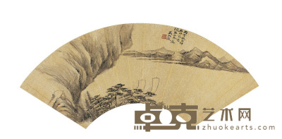 吴大澂 清江帆影图 17×51.5cm