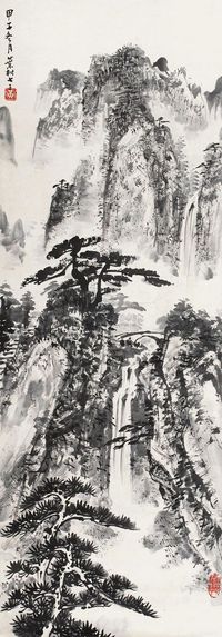 黄叶村 山水 立轴