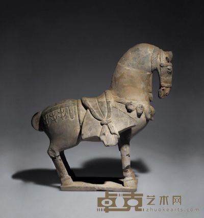 唐 石马雕塑（腿部残） 25×9×25cm
