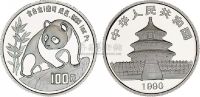 1990年1盎司熊猫铂币一枚