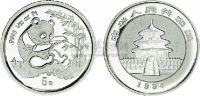 1994年1/20盎司熊猫铂币一枚