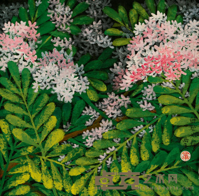 章西厓 花卉 33×34cm