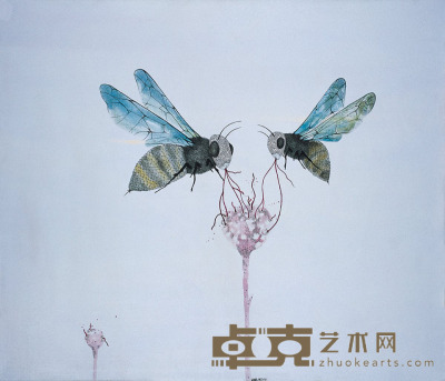 贺 娟 春·蜜蜂 119×140cm