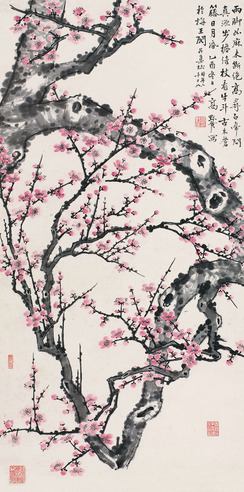 高野侯  梅香图