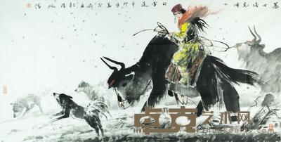 盖茂森 新疆风情 68×136cm