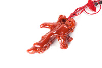 红珊瑚雕吉祥辣椒