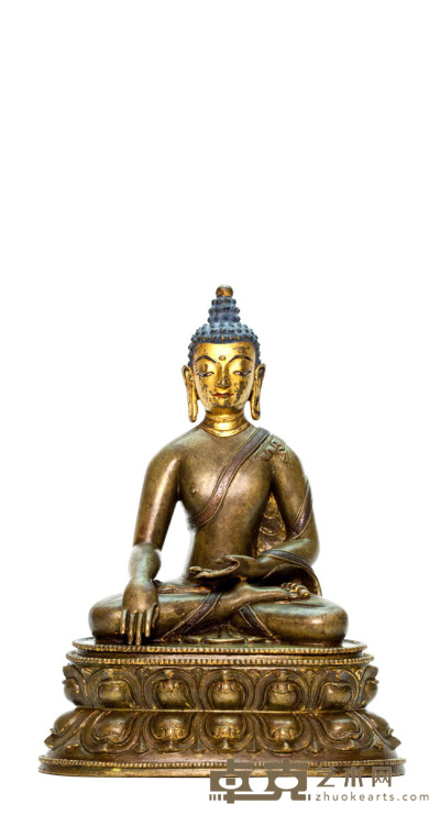 铜鎏金释迦牟尼佛 高20.5厘米