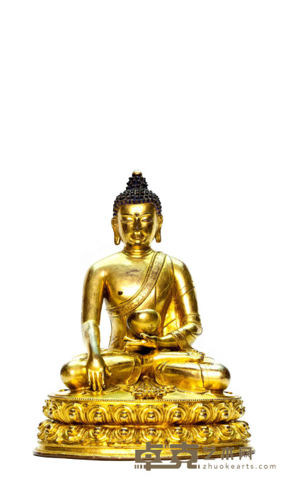 铜鎏金释迦牟尼佛 高20.4厘米