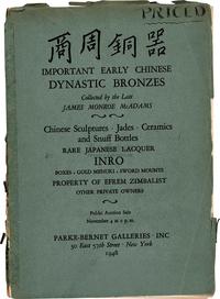 1948年纽约原版初印美国最大的中国艺术品拍卖公司帕克勃内画廊《商周铜器》专场拍卖图录一册