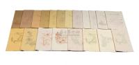 1980年代木板水印散页笺纸一组20套约1000张