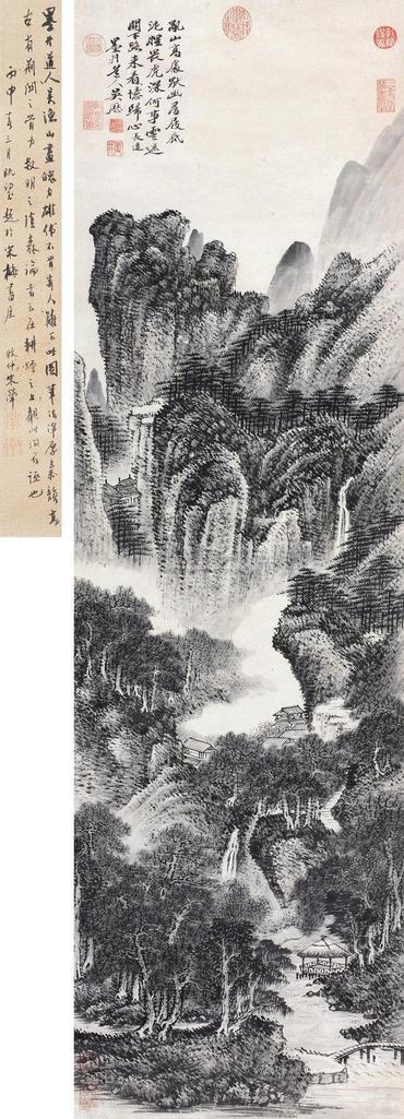 吴历 山水 立轴